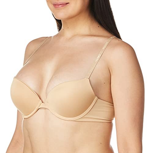 Calvin Klein Women's Constant Push Up Plunge Bra, bare, 34B - Imported  Products from USA - iBhejo