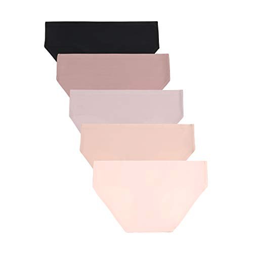 Vince Camuto Women's Underwear 10 Pack Seamless Microfiber Bikini Briefs  (S-XL), Peony/Rose/Lilac/Woodrose/Black, S : : Fashion