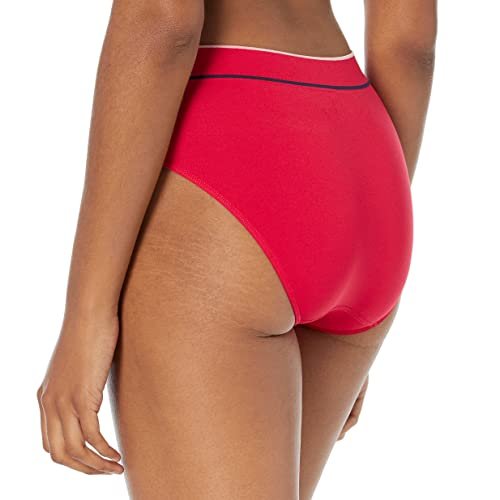 Tommy Hilfiger Women's Seamless Bikini Logo Underwear Panty, Apple RED, XL  - Imported Products from USA - iBhejo