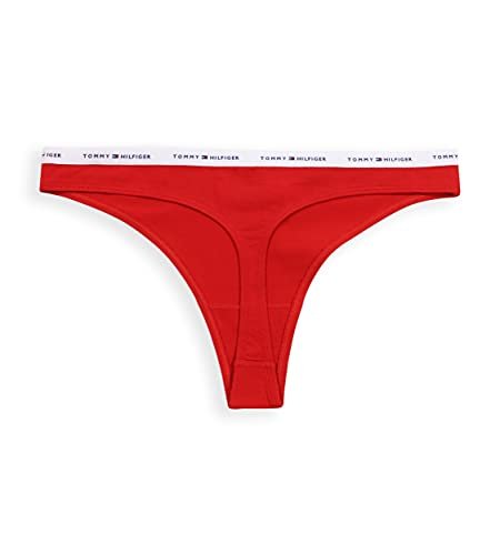 Tommy Hilfiger Women's Underwear Basics Cotton Thong Panties, 6