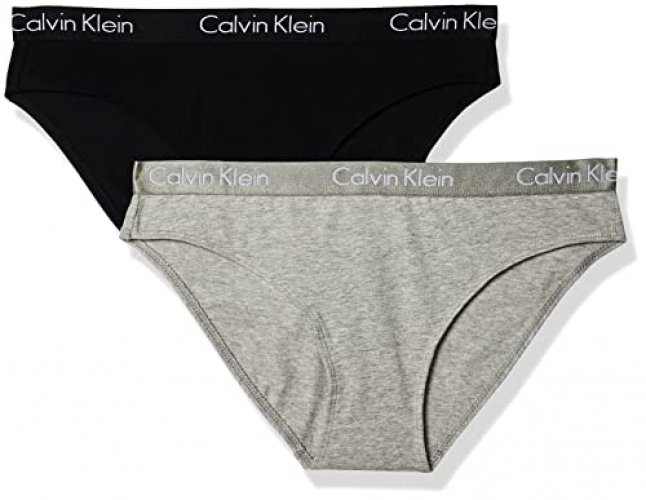 Calvin Klein Women'S Motive Cotton Multipack Bikini Panty, Black