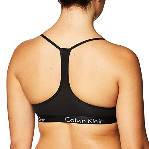 Calvin Klein Women'S Motive Cotton Lightly Lined Bralette, Black, Medium -  Imported Products from USA - iBhejo