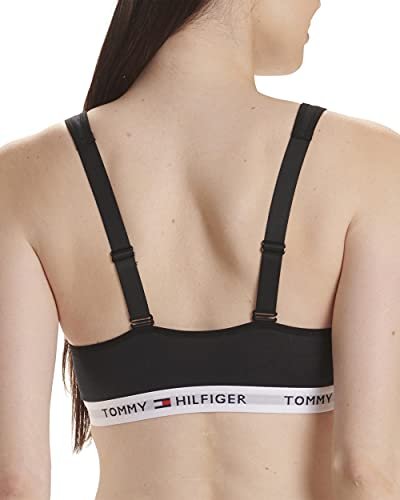 Tommy Hilfiger womens Light Lift Classic Cotton Bralette Bra, Black, Medium  US - Imported Products from USA - iBhejo