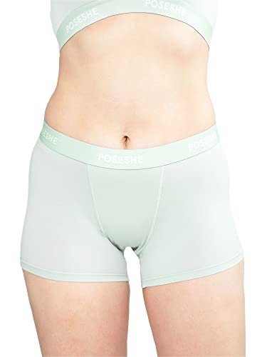 POSESHE Women's Boxer Briefs 3 Inseam, Boyshorts Panties Underwear, Light  Blue M(8) - Imported Products from USA - iBhejo