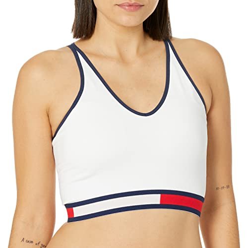 Tommy Hilfiger Women's Performance Sports Bra, White, X-Large - Imported  Products from USA - iBhejo