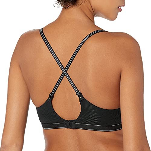 Calvin Klein Women's Pure Ribbed Lightly Lined Bralette, Black, M -  Imported Products from USA - iBhejo