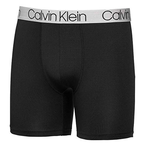 Calvin Klein Mens 3 Pack Chromatic Microfiber Boxer Briefs (Black