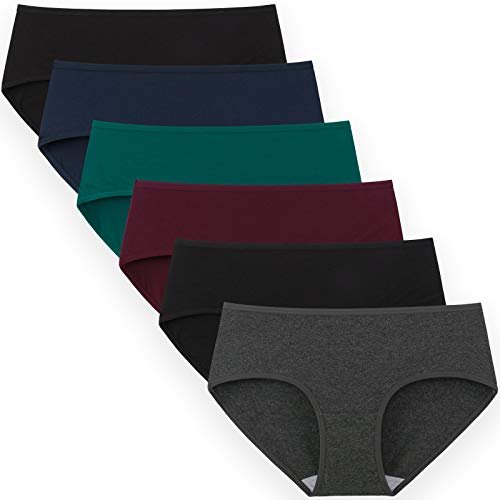 INNERSY Womens Underwear Cotton Hipster Panties Regular & Plus Size 6-Pack(Medium,Dark  Vintage) - Imported Products from USA - iBhejo