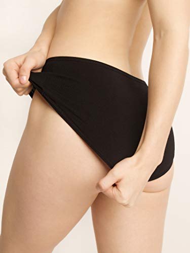  POKARLA Womens Cotton Stretch Underwear Ladies Mid Rise Briefs  Panties Multipack Plus Size 5-Pack