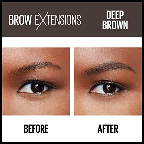 Maybelline New York Brow Extensions Fiber Pomade Crayon Eyebrow Makeup,  Deep Brown, 1 Count - Imported Products from USA - iBhejo