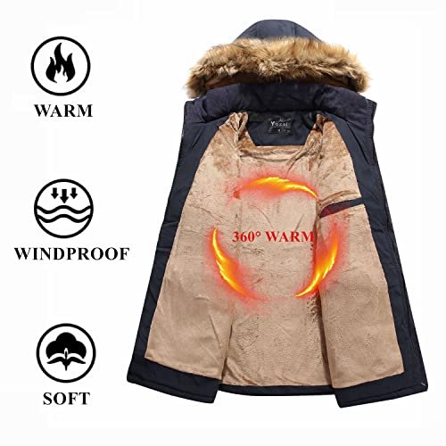 Yozai Men's Warm Winter Coats for Mens Winter Jacket Snowboard Jacket Snow  Water