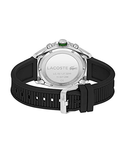 Lacoste Men's Stainless Steel Quartz Watch with Silicone Strap