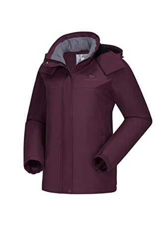 dark purple ski jacket