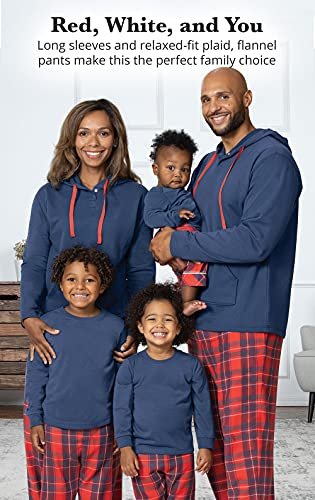 PajamaGram Family Pajamas Matching Sets - Family PJs, Red & Blue Plaid Women  LG - Imported Products from USA - iBhejo