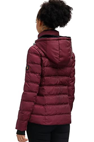 SLOW DOWN Women Midweight Down Puffer Jacket, Warm Hooded Winter Down Jacket  for Women with Faux-Fur Hood & Collar (Grey, S) : : Clothing,  Shoes & Accessories