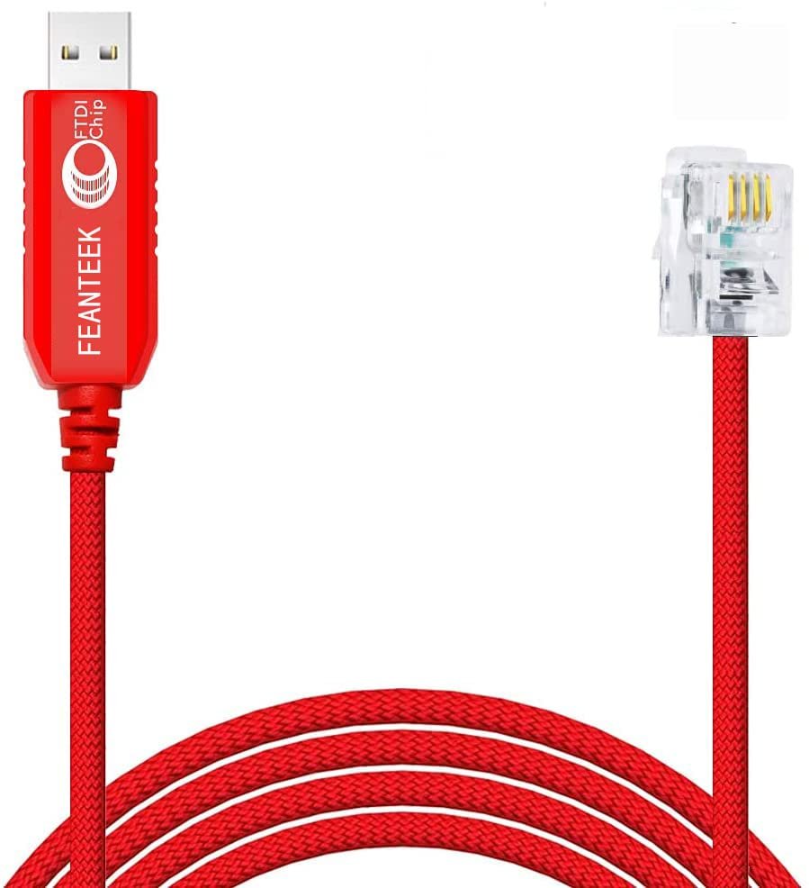 Feanteek USB to RJ9 Cable for NexStar HC(Hand Controller) with RJ9 Port, USB Control Cable