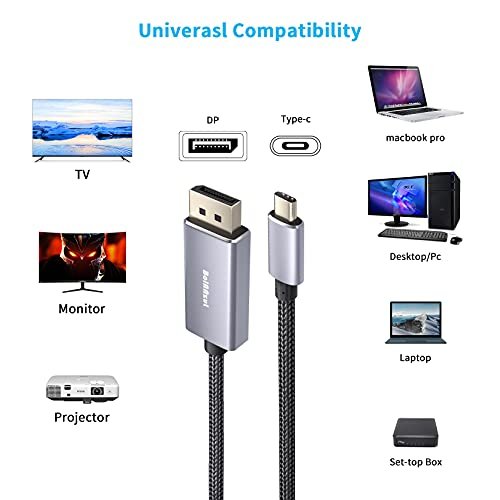 Cavo Displayport Hdmi BolAAzuL Cavo Di Prolunga Displayport 1.2 2K/144Hz 4K/ 60Hz, Displayport Maschio A Displayport Femmina, Cavo Di Prolunga DP Da Maschio A Femmina, 1 M Displayport 1.4 Cable Price
