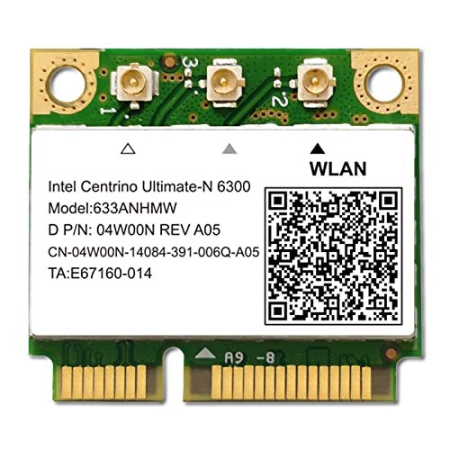 NETELY Wireless-N 6300 Mini-PCIE Interface WiFi Adapter-Intel Centrino ...