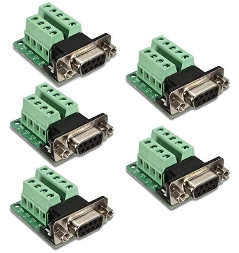 abcGoodefg 5PCS DB9 Breakout Connector RS232 Serial Port Adapter 9 Pin ...