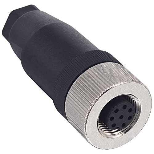 Lonlonty M12 8Pin Female Circular Aviation Connector Plug 12mm