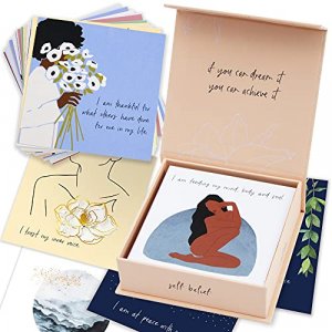 RYVE Affirmations Cards - 52 Positive Affirmations Cards for Women - Daily Affirmations for Women with Motivational Quotes, Meditation Cards, Mindful