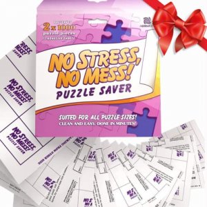 Preserve 2 x 1000 Pieces Jigsaw Puzzles - AGreatLife Puzzle Saver 12 Sheets - No Stress, No Mess Jigsaw Puzzle Glue Sheets