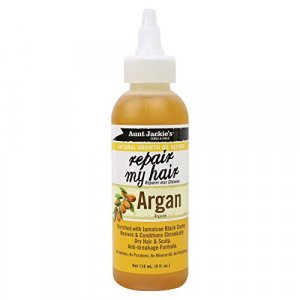 Aunt Jackie's Natural Growth Oil Blends Repair My Hair - Argan, Revives and Conditions Chronically Dry Hair and Scalp, Anti-Breakage Formula, 4 oz