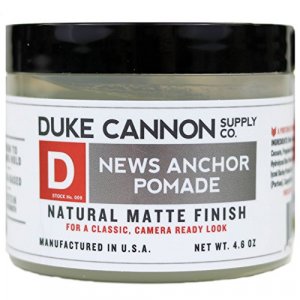 Duke Cannon Supply Co. - News Anchor Pomade, Sandalwood and Hint of Citrus (4.6 oz) Medium-to-Strong Hold Pomade with Natural Matte for All Types of 