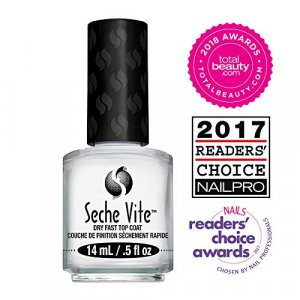 Seche Vite Dry Fast Top Coat for Nail Polish and Manicure (2 pack, 0.5 oz)