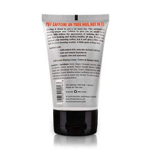 Pacific Shaving Company Caffeinated Shaving Cream - Helps Reduce Appearance of Redness, With Safe, Natural, and Plant-Derived Ingredients, Soothes Sk