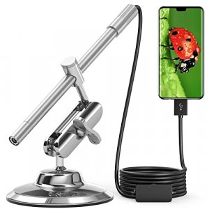 USB Digital Microscope, 10DM True 200x Magnification Handheld Microscope with Metal Stabilizer, Compatible with PC & Android Device