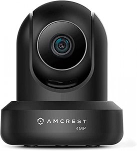 Amcrest 4MP ProHD Indoor WiFi Camera, Security IP Camera with Pan/Tilt, Two-Way Audio, Night Vision, Remote Viewing, 2.4ghz, 4-Megapixel @30FPS, Wide