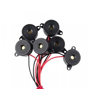 Stemedu 6PCS Active Buzzer SFM-20B Electric Piezo Alarm Ringer DC3-24V Continuous Beep Sound 95dB High Decibel Siren Buzzers Speaker for Ar duino