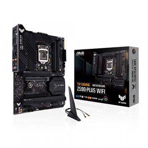 ASUS TUF Gaming Z590-Plus WiFi 6 LGA 1200 (Intel 11th/10th Gen) ATX Gaming Motherboard (PCIe 4.0, 3xM.2/NVMe SSD, 14+2 Power Stages, USB 3.2 Front Pa