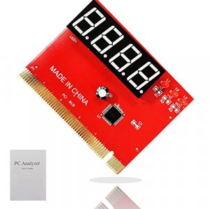 GINTOOYUN PC Diagnostic 4-Digit Card, PCI Computer Motherboard Analyzer Tester, 4 Digit PCI/ISA Post Card Diagnostics Display for Desktop PC(Red)