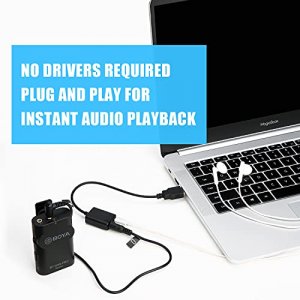 Saramonic USB to 3.5mm Audio Adapter External Sound Card with 3.5mm Headphone and Microphone Jack for Windows Mac Linux PC Laptops Desktops PS5 Black