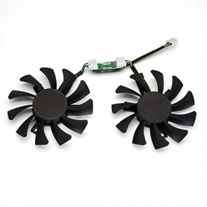 inRobert 75mm GA81S2U DC 12V 0.38A 4Pin Cooler Fan Video Card Fan Replacement for Zotac GTX 970 Dual Fan Graphic Card (Original Fan)