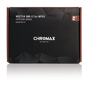 Noctua NM-i17xx-MP83 chromax.Black, Mounting Kit for Noctua CPU Coolers on Intel's LGA1700 Platform (Black)