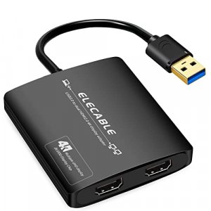 DTech HDMI to VGA Adapter with 3.5mm Audio Port (PC HDMI Source Output to  VGA TV) for Old Computer Monitor Laptop Projector 1080P Video (Female HDMI