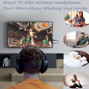 PNGKNYOCN USB Bluetooth 5.0 with 3.5mm AUX 4-in-1 Wireless Audio Transmitter Receiver Adapter for TV/Home Audio System