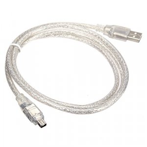 Cablecc USB Male to Firewire IEEE 1394 4 Pin Male iLink Adapter Cord Cable for Sony DCR-TRV75E DV Adapter