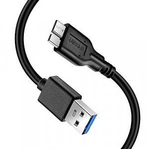 AINOPE 10Gbps Micro B to USB C Hard Drive Cable 1.6FT/0.5m, [Nylon Braided]