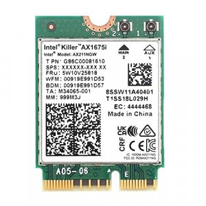 HighZer0 Electronics Killer Wi-Fi 6 AX1675i (Gig+) 2230 2x2 AX+BT Bluetooth 5.3 Upgraded AX211 for Gaming Performance