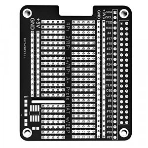  GeeekPi 4X Prototype Breakout DIY Breadboard PCB Shield Board  Kit for Raspberry Pi 4 3 2 B+ A+ (Black) : Electronics