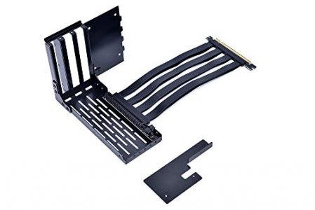 LIAN LI LAN2-1X Premium PCI-E x16 3.0 Black Extender Riser Cable 200mm and Covert Bracket for LANCOOL 2 for PCIE 3.0 only (NOT Compatible with PCIE 4