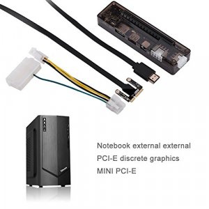 Laptop External Independent Video Card Dock,for Mini PCIE,Expresscard,6Pin+8Pin Interface Output,Without Power Supply