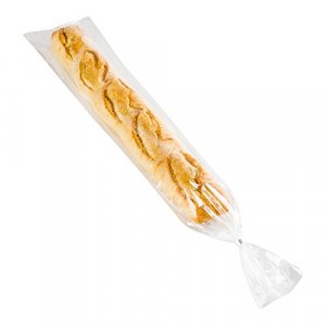 Bag Tek 28 Inch x 6 Inch Bread Bags, 250 With Wicket Dispenser Bread Loag Bags - Mirco Perforated, Freezer Safe, Clear Plastic Baugette Bags, Disposa