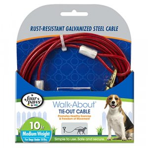 Four Paws Medium Weight Dog Tie Out Cable