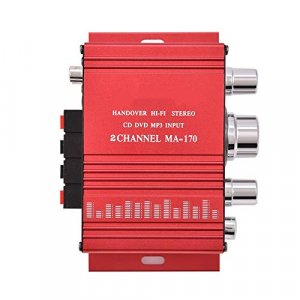 Zerone Mini Portable Power Stereo Sound Audio AMP Dual Channel HiFi Stereo Bass Audio Power Amplifier Digital Amp