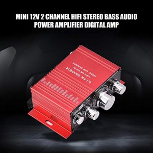 Zerone Mini Portable Power Stereo Sound Audio AMP Dual Channel HiFi Stereo Bass Audio Power Amplifier Digital Amp